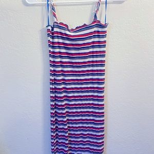 Size small dress, body hugging and ribbed :)